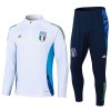 Italie Sweat d'Entraînement Quarter-Zip 2024-25 Blanche Pour Enfant